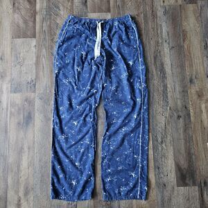 Victoria's Secret Blue Pajama Pants Bottoms Size XS Moons Stars Night